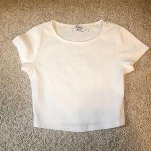 White Princess Polly Crop Top